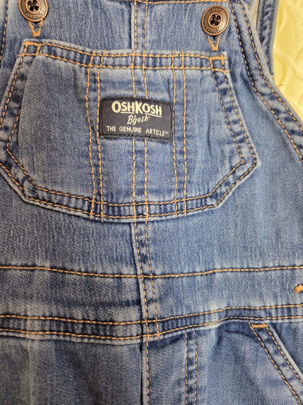 OshKosh B'gosh Blue Denim Kids Overalls Classic Comfy Timeless - Picture 2 of 6